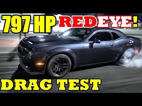 FASTEST STOCK RED EYE !!! 797 HP 2019 Hellcat Redeye - Civilian 1/4 Mile DRAG VIDEO !! - RoadTest®