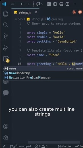 JavaScript Strings Explained - Template Literals & Concatenation
