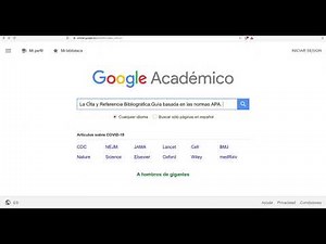 LaTeX y referencias (fuentes) bibliográficas con Overleaf. Video 06. Metodología de la Investigación