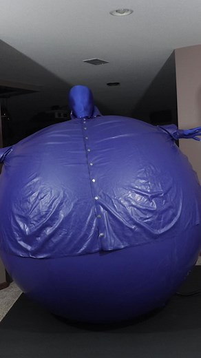 I turned into a blueberry! Who will take care of me?! #inflationsuit #inflation #bodyinflation #inflatablecostume #bellyinflation #bloated #inflatablesuit #furryexpansion #swelling #fursuit #fursuiter #fursuiting #furry #furries #balloon #inflatable #inflationfurry #furryinflation