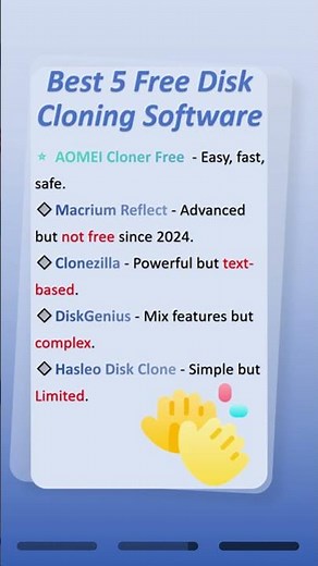 Best free disk cloning software for Windows 11/10 #windows11 #windows10 #aomeicloner #clone
