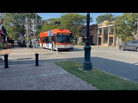 LIRR & NICE Bus Action in Garden City