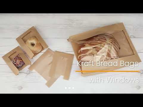 How to Package Bread with Kraft Bread Bags with Windows by ClearBags