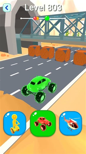 Shape-shifting Funny Race All Level Gameplay Walkthrough Master Level #803 BeamNG.drive #Shorts