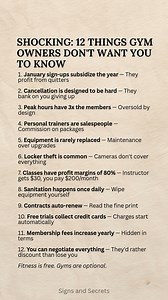 Shocking 12 Things Gym Owners Don't Want You To Know. #signsandsecrets | Signs and Secrets