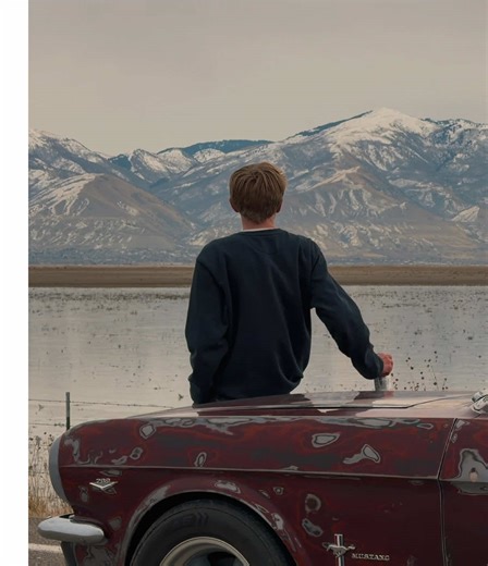 Driving a Ford Mustang Through Mountain Roads