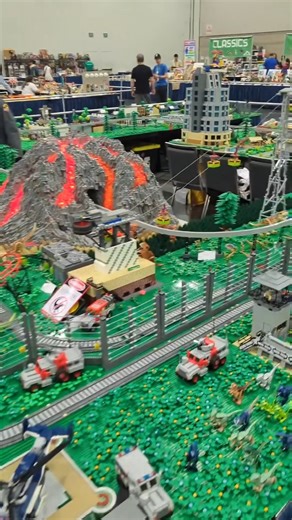 Huge LEGO Jurassic Park at Brick Cascade in Portland, Oregon | Beyond the Brick