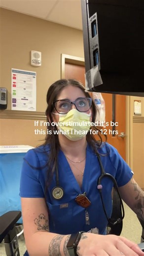 Nursing sensory overload is real 🧠🔊 #shorts #ernurse