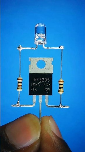Electronic Project using IRF3205 MOSFET | 12v bulb Flashing Circuit