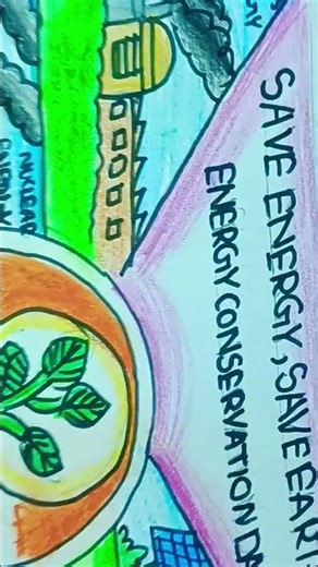 Save Energy Save Earth Poster ideas.#unique craft corner 🌈💌🌈🎉