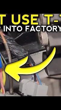 Don't Use Ttap connections instead Military splice and solder the wire connections
