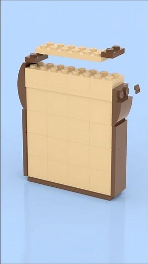 LEGO Mini Slice of Bread 🍞😂 When Breakfast Meets Bricks! ☕ #lego #legoshorts #legomoc #legoanimation