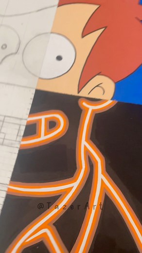 Drawing Fry from Futurama But in 4 Different Styles ✨ #futurama #futuramafanart #futuramafry #posca #poscaart #poscamarkers #tazerart | Tazer Art