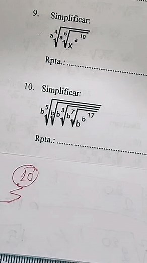 Ejercicios de Álgebra de Primero de Secundaria
