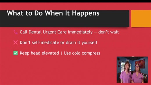 What really causes a swollen face and when should you see a dentist? 🤔💭 Our dynamic duo, Jess and Kihana are breaking it all down for you in today’s video! 🎥💙 From tooth infections to urgent care visits, they’re sharing everything you need to know to stay safe, comfortable, and smiling again fast. 🦷✨ #DentalUrgentCare #LakeHavasuSmiles #ServingSmiles #DentalTips #SwollenFace #PatientCare #DentalEducation #HealthySmiles | Dental Urgent Care - Low Prices, High Value.