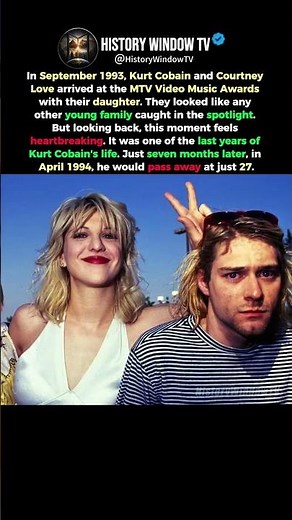 Kurt Cobain’s Final MTV Video Music Awards (1993) 🎸🕊️