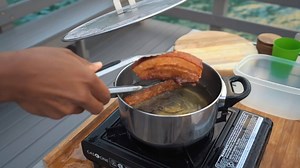 458K views · 6.5K reactions | RECREATING DISHES FROM OUR TRAVELS: LECHON KAWALI So this time we invited some friends to cook the Filipino dish Lechon Kawali. I guess it was a good idea to cook it outside  Watch this video to find out why haha  Explore new places with us and follow us on Instagram ‍♂️:� MIKE: https://www.instagram.com/makingithappenvlog/ NELLY: https://www.instagram.com/nellyslife__/ | Making it Happen Vlog | Facebook