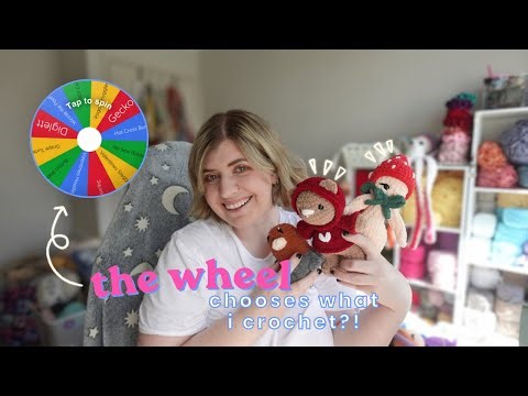 The WHEEL chooses what I crochet?! Taking the choice out of market prepping 🧶🧸