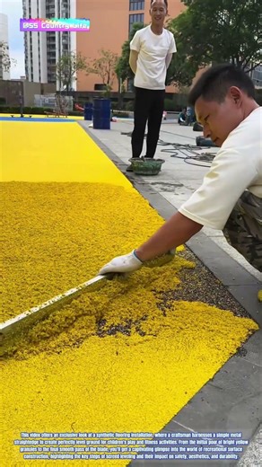 Precision in Color: How Straightedges Transform Rubber Granules into Smooth Recreation Surfaces