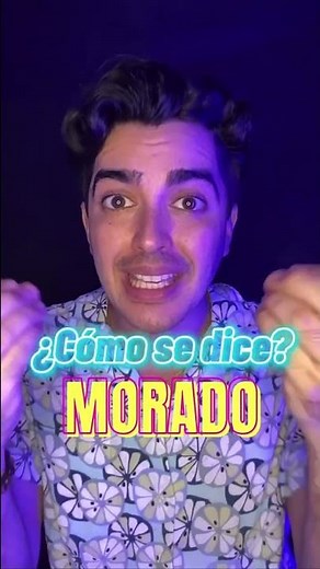 ¿Cómo se dice MORADO en inglés? 🇺🇸 #ingles #aprendeingles #inglesfacil #clasesdeingles