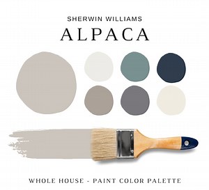 Sherwin Williams ALPACA Paint Palette, Modern Neutral Color Palette, Interior Wall Paint, Neutral Paints, Warm Gray Paint, Home Paint Colors - Etsy