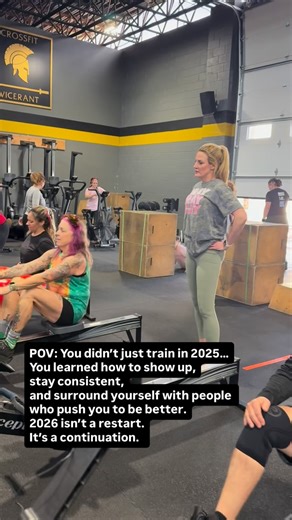 POV: You don’t have to start over in 2026 because you spent 2025 doing the right things — showing up daily, building habits that last, and finding a community that actually supports you. No reset. Just momentum. 🖤💪 Tag someone who needs this in their life 👇 ………………………… #POV #CrossFitVicerant #ConsistencyWins #NoResetNeeded #gymcommunity | CrossFit Vicerant