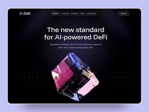 Defi Landing Page