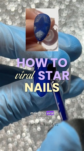 *viral* STAR Nail Art ⭐️ Texture, cateye & waterdrops (tutorial)