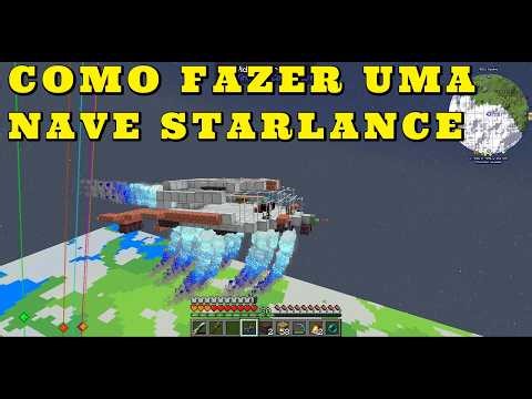 MOD STARLANCE COMO FAZER UMA NAVE ESPACIAL NO MINECRAFT