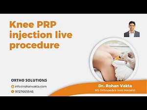 Knee PRP injection live procedure | Platelet Rich Plasma for Knee Arthritis | Dr. Rohan Vakta