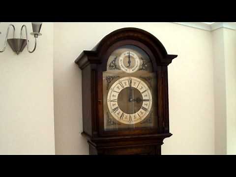 PEERLESS EMBEE TRIPLE CHIME LONGCASE GRANDFATHER CLOCK ST MICHAEL