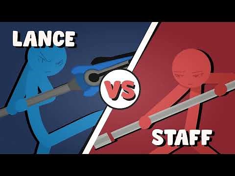 Supreme Duelist Stickman Animation : Lance vs Staff