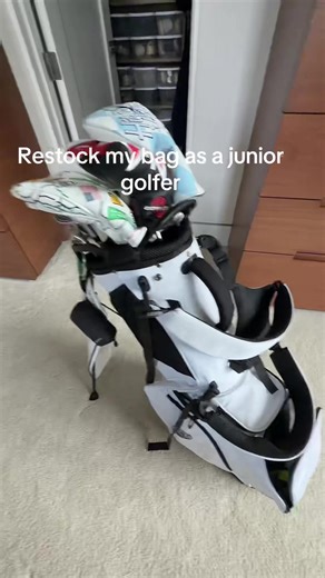 Restock my golf bag as a junior golfer #golf #viral #fyp #dontletthisflop #golfbag for any one wondering I used the erc soft and the tour soft golf balls