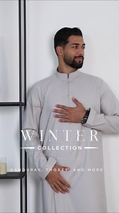 3.3K views · 40 reactions | ✨ Made in Dubai, expressed in the UK. Represent your heritage this winter with Aman’s Winter Collection with the latest Kanduras, Thobes, and more. Explore now! | Aman Modest UK | Facebook