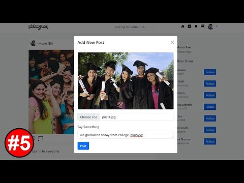 How To Make Social Media Website Using PHP - Add New Post System With Validation #5