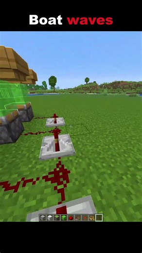 How to make waves with boats and pistons in Minecraft #minecraft #redstone