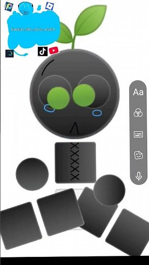 {🌿} baby black flower part 2 #emojicatbaby