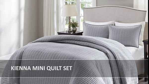 Comfort Spaces Kienna Quilt Set- Double Sided Stitching Design Summer Blanket, Lightweight, Soft, All Season Bedding Layer, Matching Sham, White, Coverlet Full/Queen(90"x90") 3 Piece