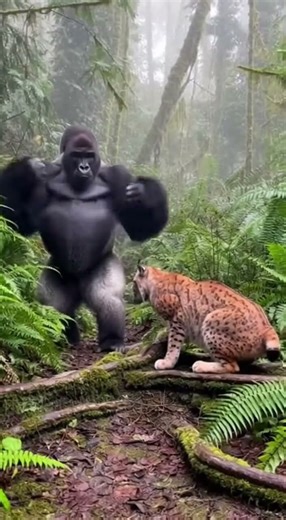 Gorilla Demonstration vs. Lynx Roar