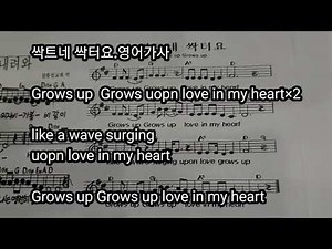 싹트네 싹터요.영어가사