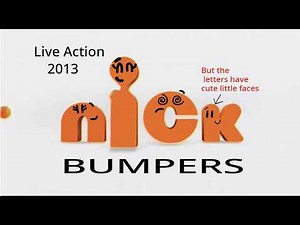 Nick 2013 Live action animated bumpers (but with faces)