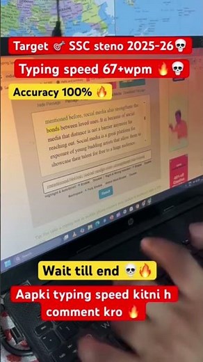 How to Increase Your Typing Speed to 67+ WPM Fast! #typingspeed #keyboarding #qwerty #steno #ssc