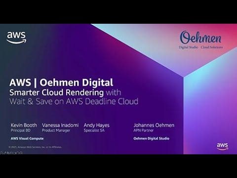 Smarter Cloud Rendering, with Wait Save on AWS Deadline Cloud | Joseph Bell