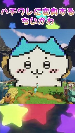 【マイクラ】ハチワレに変身するちいかわ