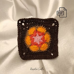 African Flower Crochet Granny Square Pattern: Retro Daisy Design (PDF Pattern) - Etsy Canada