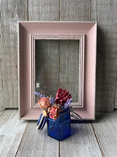 5 X 7 Distressed Pink Picture Frame - Etsy