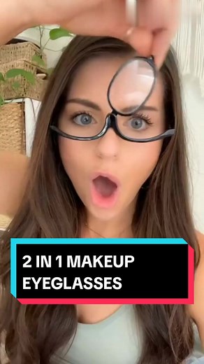 Enhance your makeup routine with our 2-in-1 Makeup Glasses! Magnifying flip-down cosmetic readers for precise eye makeup application. Perfect for women who want flawless looks with ease! 👓💄 #MakeupGlasses #CosmeticReaders #FlawlessApplication #2in1makeup #makeupglass #glassesglam #makeupandglam #chicglasses glasses