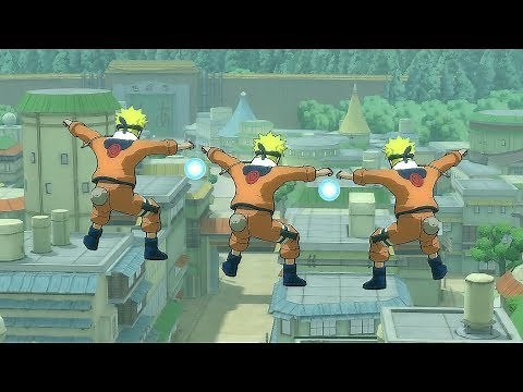 Naruto Ultimate Ninja Storm Legacy - Hidden Leaf Village Free Roam Gameplay PC