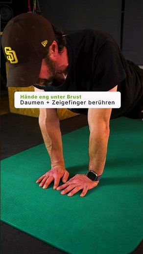 Trizeps Push up Close Grip ENG ✅ So geht’s richtig!