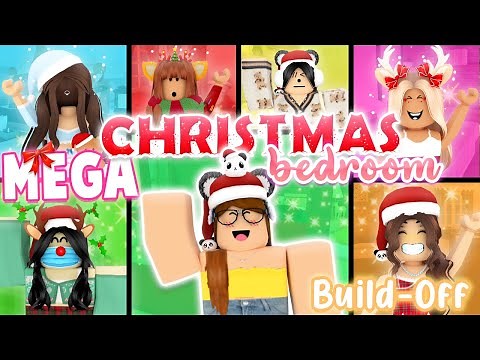 🎅🎄MEGA Christmas Bedroom Build-Off! Panda V.s. 6 FANS!